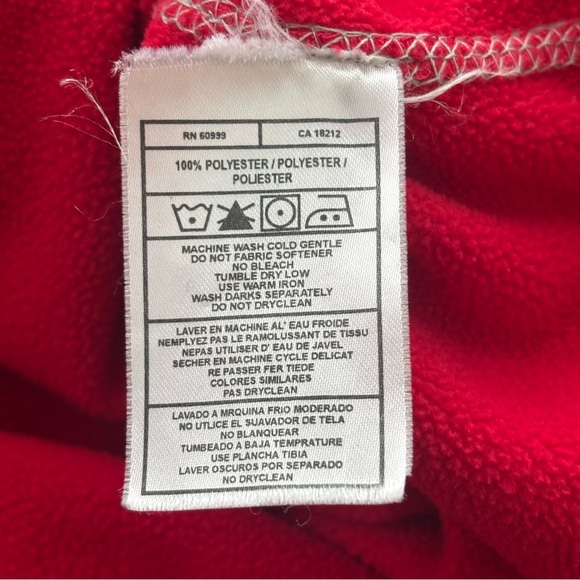 Antigua Atlanta Falcons Red Nylon/Fleece Lined Hooded Zip-Up, Size XL - Picture 10 of 10